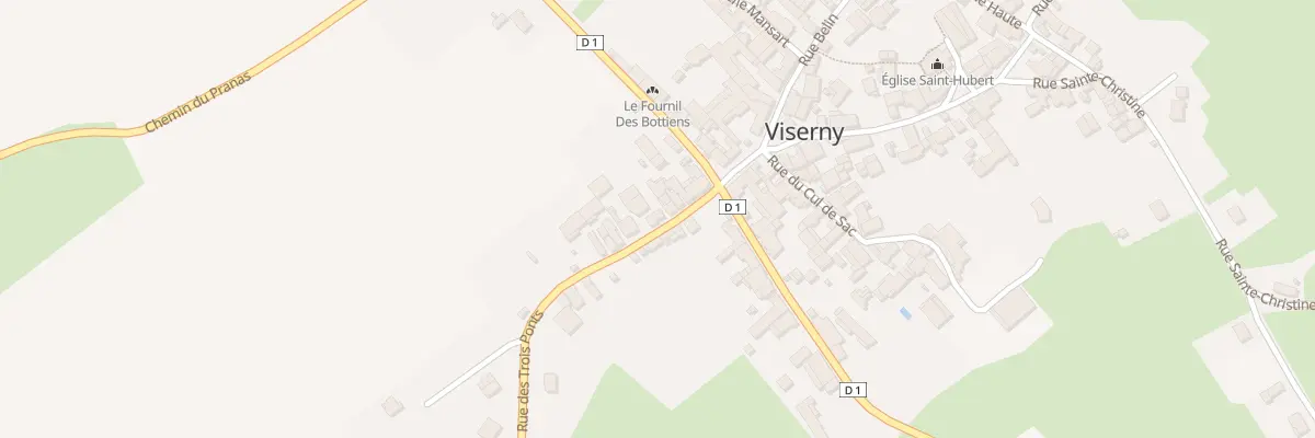 Plan du 8 Rue des Trois Ponts à Viserny