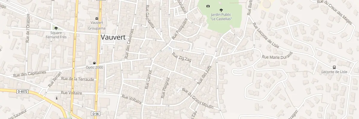 Plan du 7 Rue du Marché à Vauvert