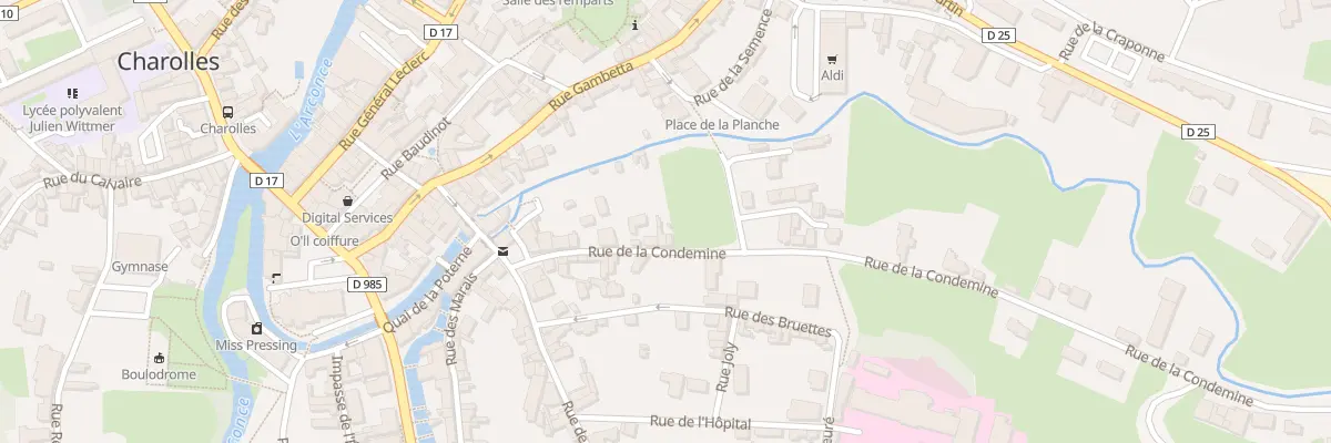 Plan du 9 Rue de la Condemine à Charolles