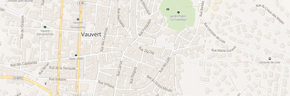 Plan du 5 Rue du Marché à Vauvert
