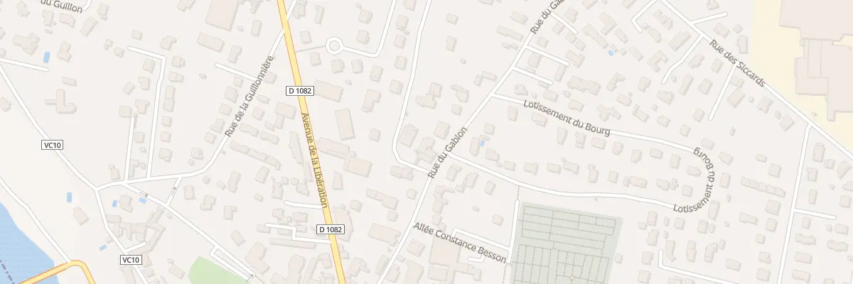 Plan du Bourg à Veauche