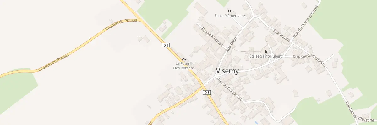 Plan du 13 Rue des Bottiens à Viserny