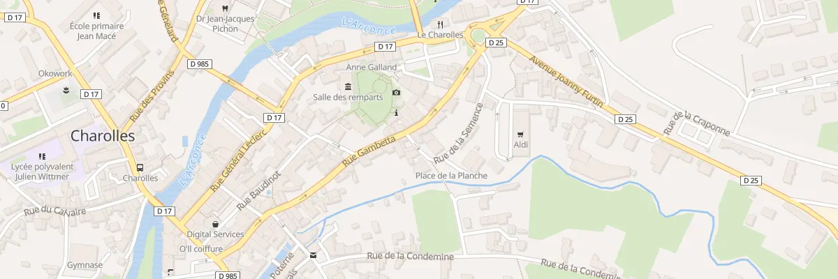 Plan du 56 Rue Gambetta à Charolles