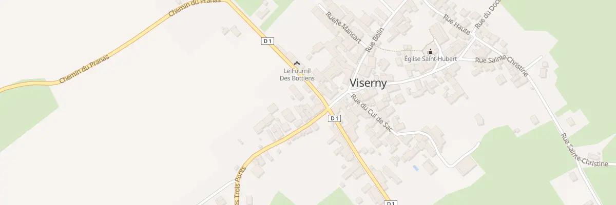 Plan du 12 Rue des Bottiens à Viserny