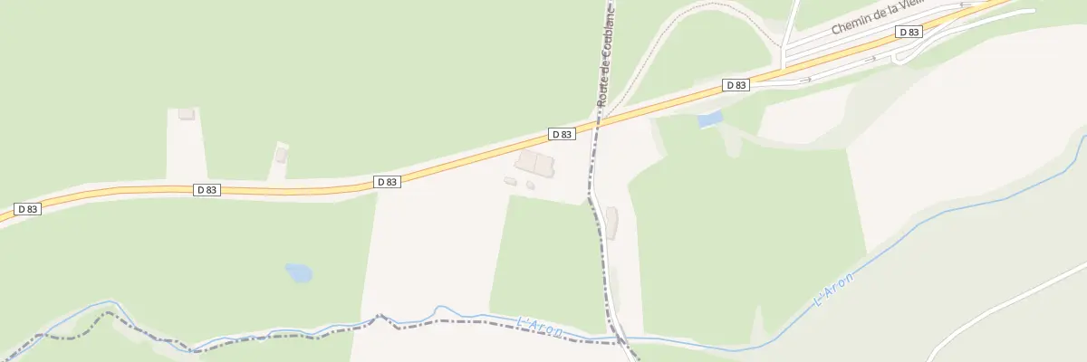 Plan du 1054 Rte de Coublanc à Tancon