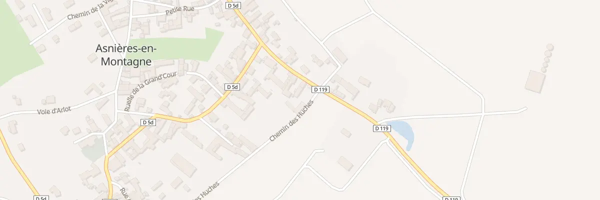 Plan du 1 Rue de la Croisotte à Asnières-en-Montagne