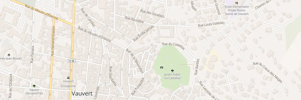 Plan du 71 Rue du Castellas à Vauvert