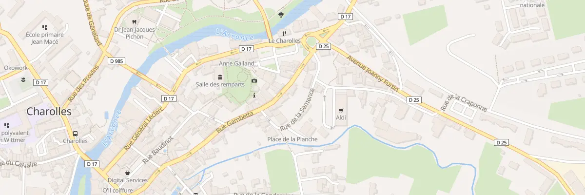 Plan du 64 Rue Gambetta à Charolles