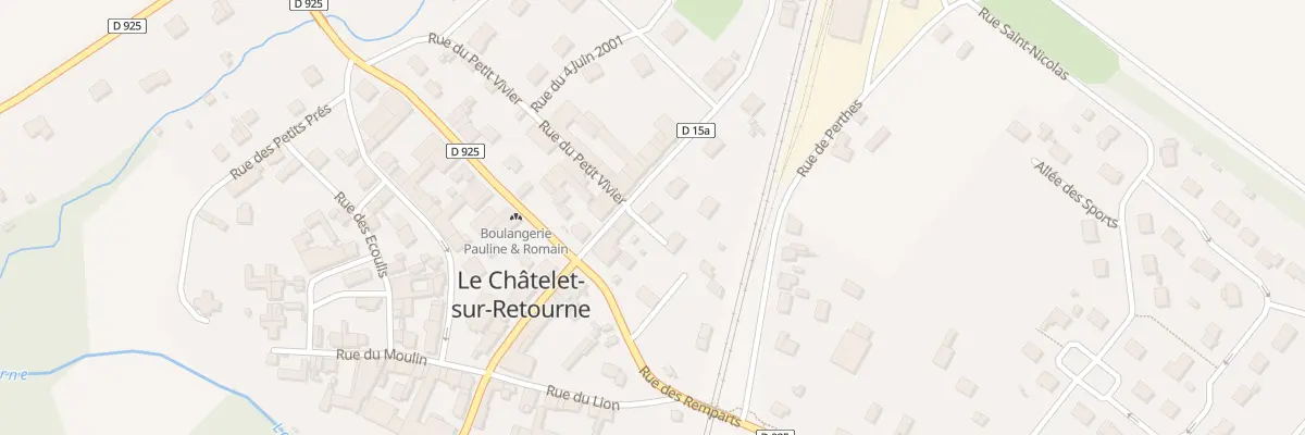 Plan du 6 Rue de la Gare au Châtelet-sur-Retourne