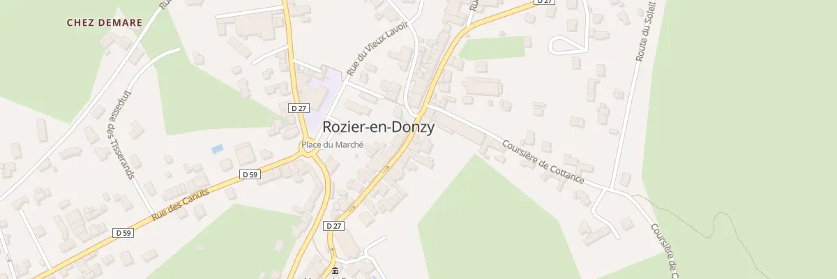 Plan du 228 Rue Saint-pierre à Rozier-en-Donzy