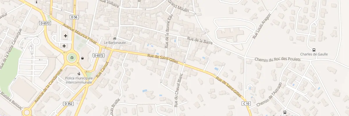 Plan du 223 Rue de Saint Gilles à Vauvert