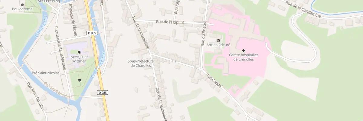 Plan du 19 Rue Condé à Charolles