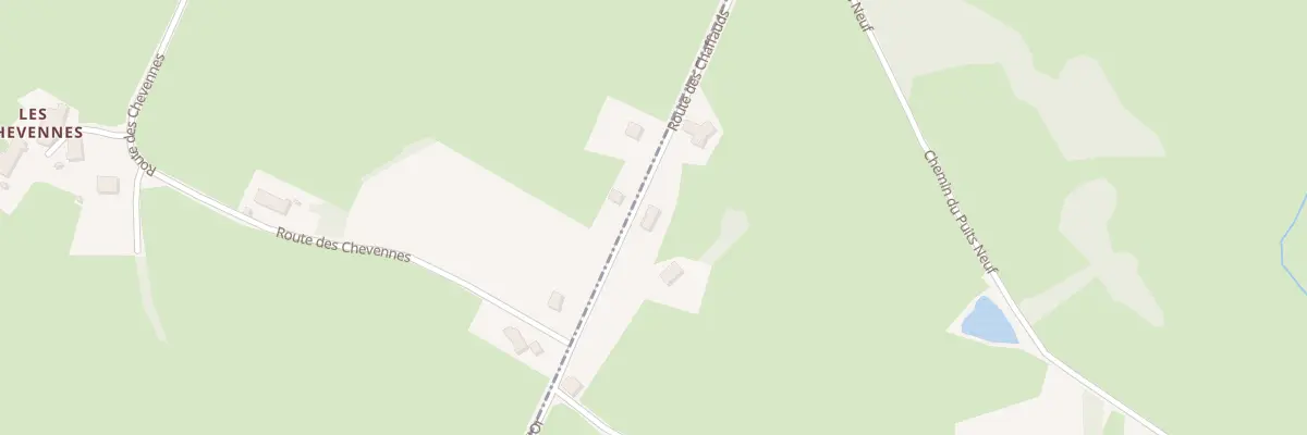 Plan du 180 Rte des Chaffauds à La Chapelle-sous-Dun
