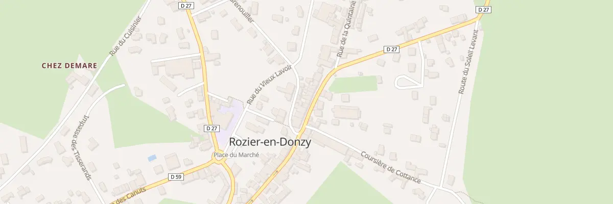 Plan du 301 Rue Saint-pierre à Rozier-en-Donzy