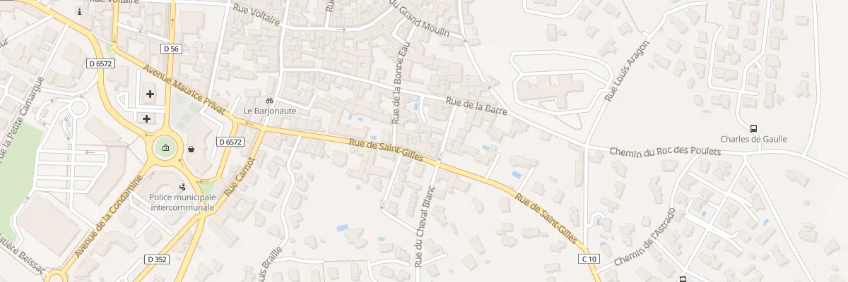 Plan du 233 Rue de Saint Gilles à Vauvert