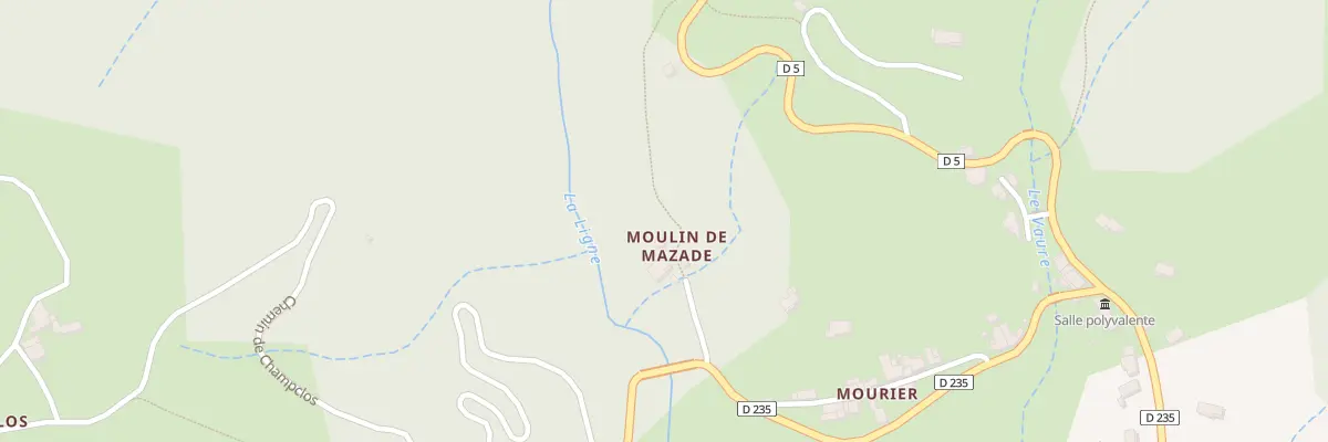 Plan du 145 Moulin de Mazade à Rocher