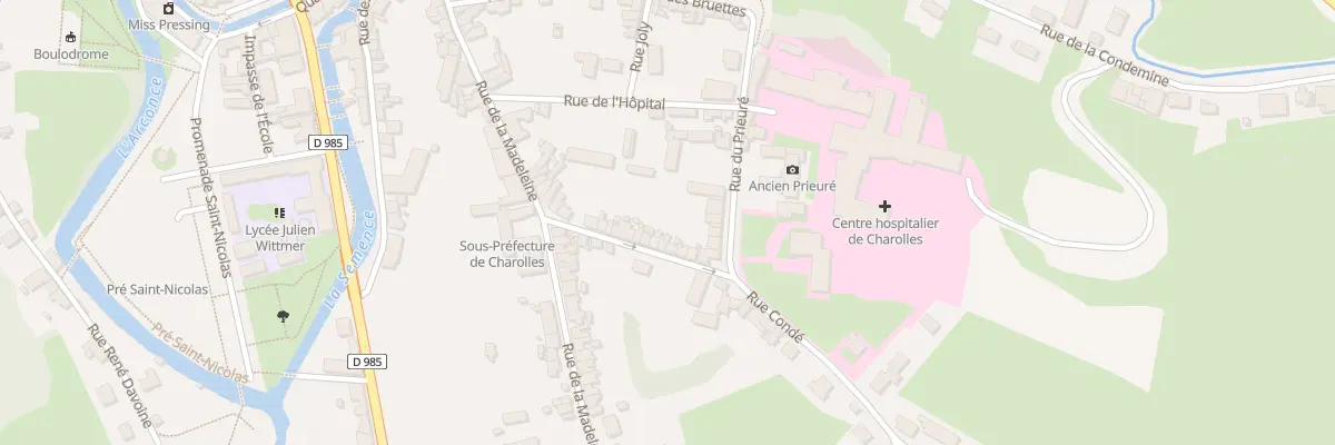 Plan du 21 Rue Condé à Charolles