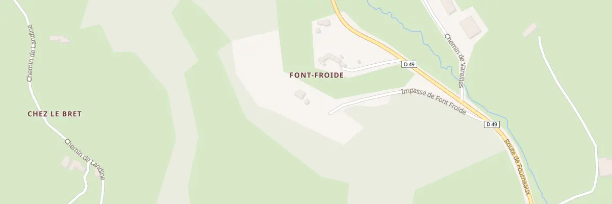 Plan du 320 Imp de Font Froide à Chirassimont