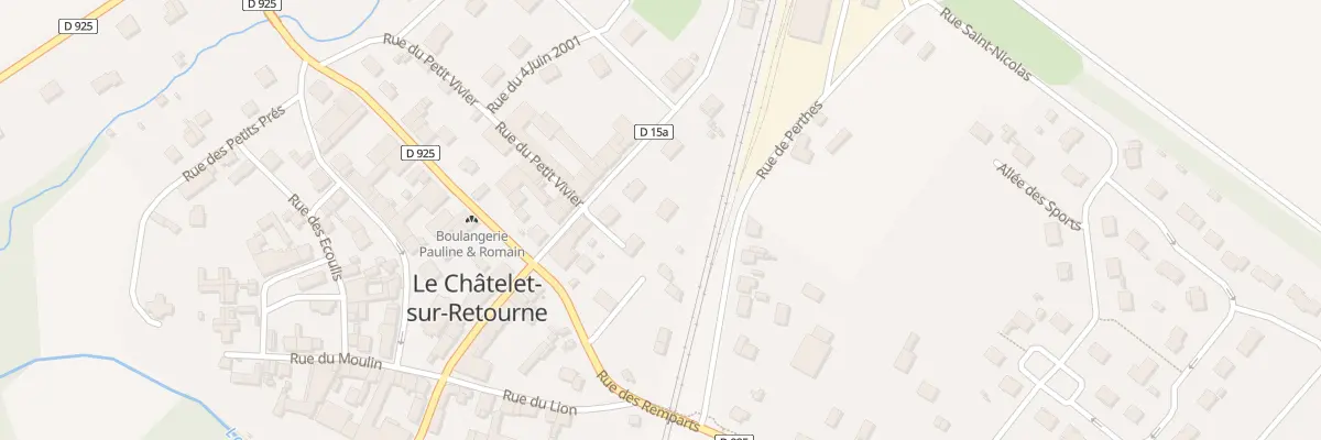 Plan du 8B Rue de la Gare au Châtelet-sur-Retourne