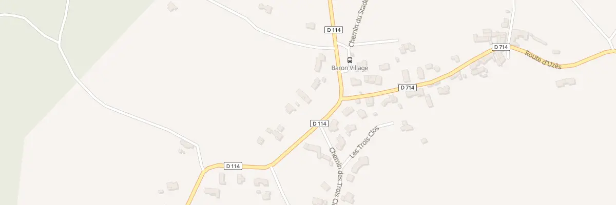 Plan du 30 Rte de Collorgues à Baron