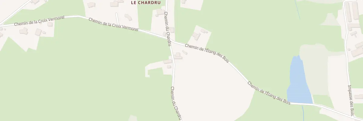 Plan du 600 Che du Chardru à Tancon