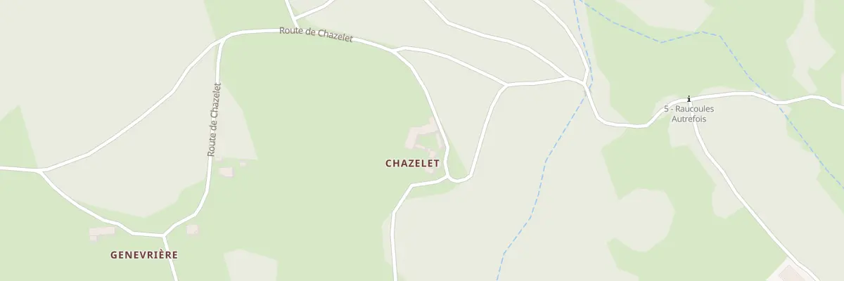 Plan du 1350 Rte de Chazelet à Raucoules