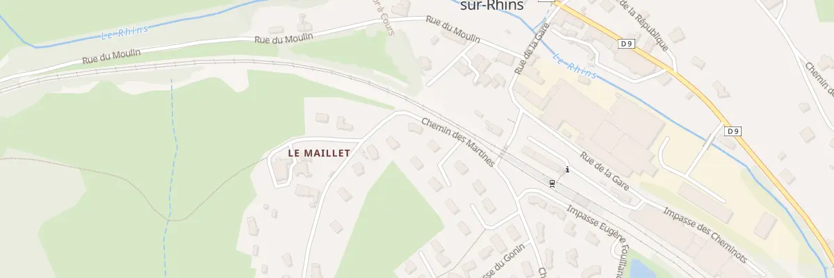 Plan du 131 Che des Martines à Saint-Victor-sur-Rhins