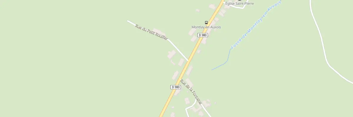 Plan du 25 Rte Impériale à Montlay-en-Auxois