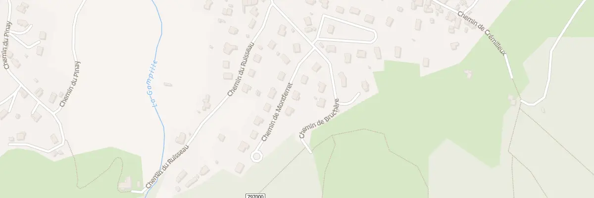Plan du 6 Che de Montferret à Firminy