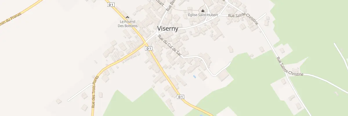 Plan du 10 Rue du Cul de Sac à Viserny