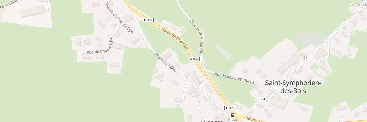 Plan du 196 Rte du Plâtre à Saint-Symphorien-des-Bois
