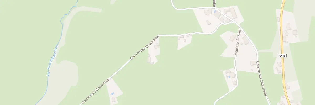 Plan du 897 Che des Chavannes à La Gresle