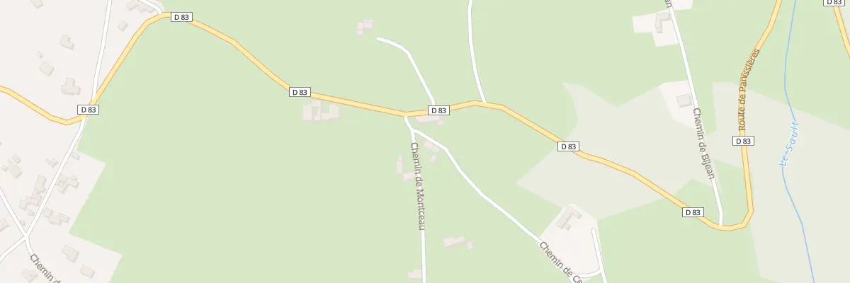 Plan de Che de Cecy à Bussières