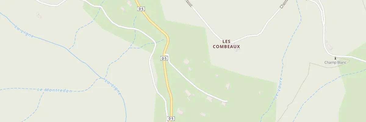 Plan du 5105 Les Combeaux à Rocher