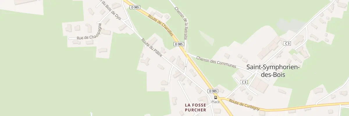 Plan du 158 Rte du Plâtre à Saint-Symphorien-des-Bois