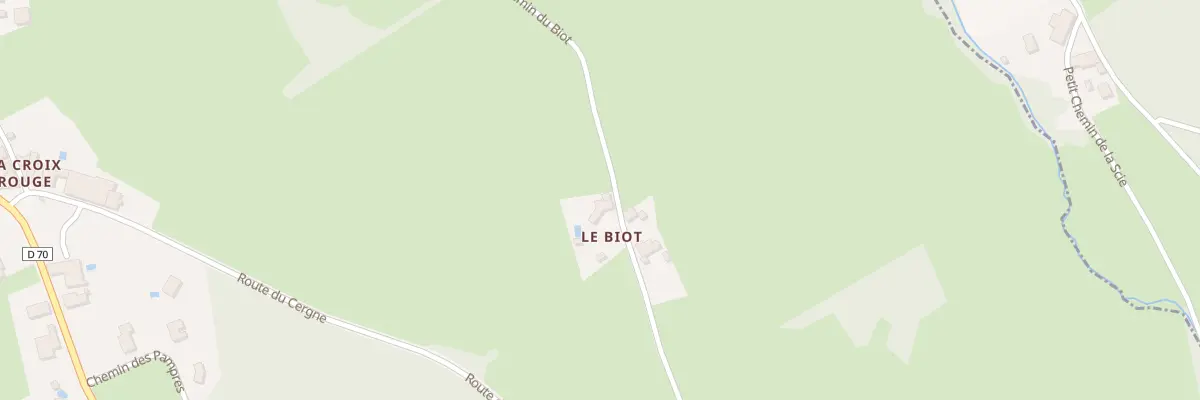 Plan du 546 Che du Biot à Cuinzier