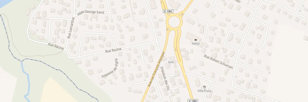 Plan du 1 Rue Racine à Veauche