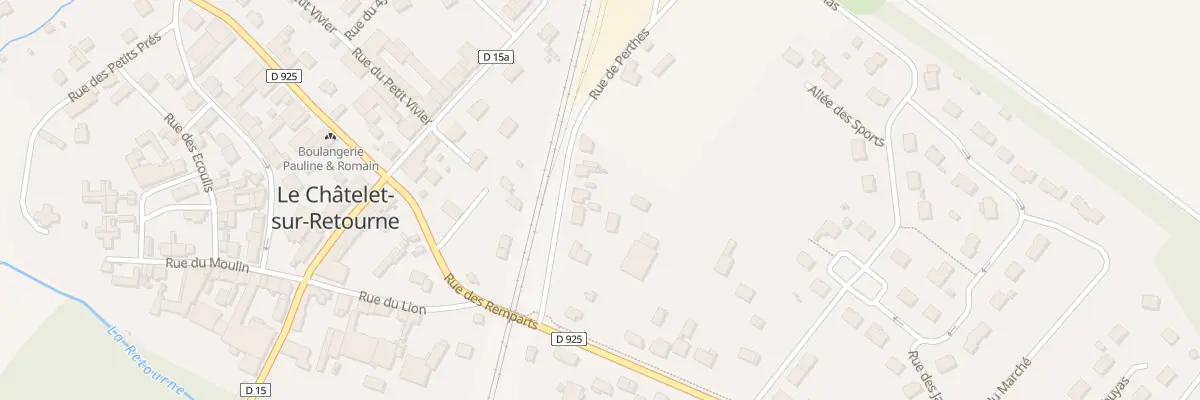 Plan du 6 Rue de Perthes au Châtelet-sur-Retourne