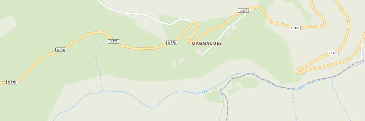 Plan du 5033 Magnaudes à Arcens