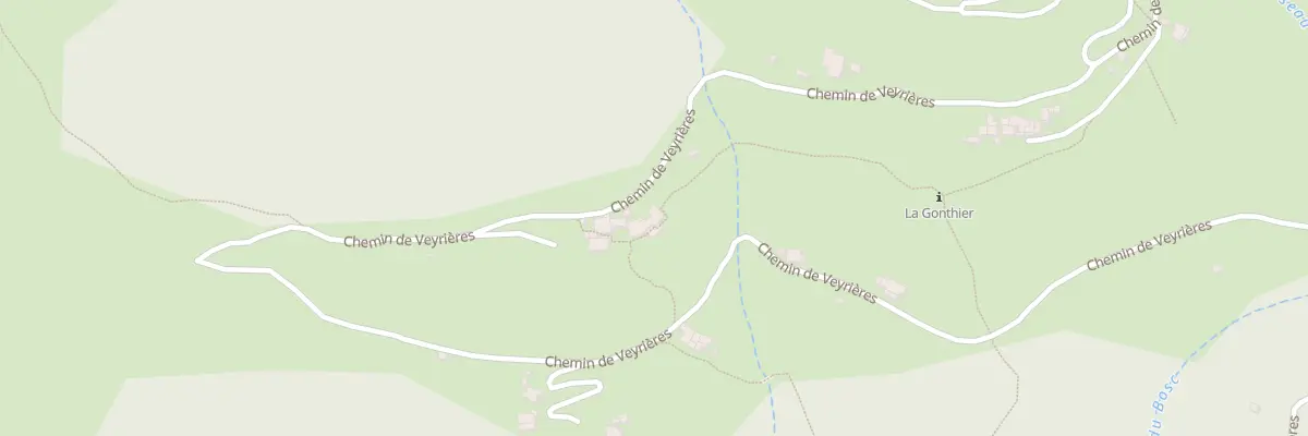 Plan du 1950 Che de Veyrières à Chirols