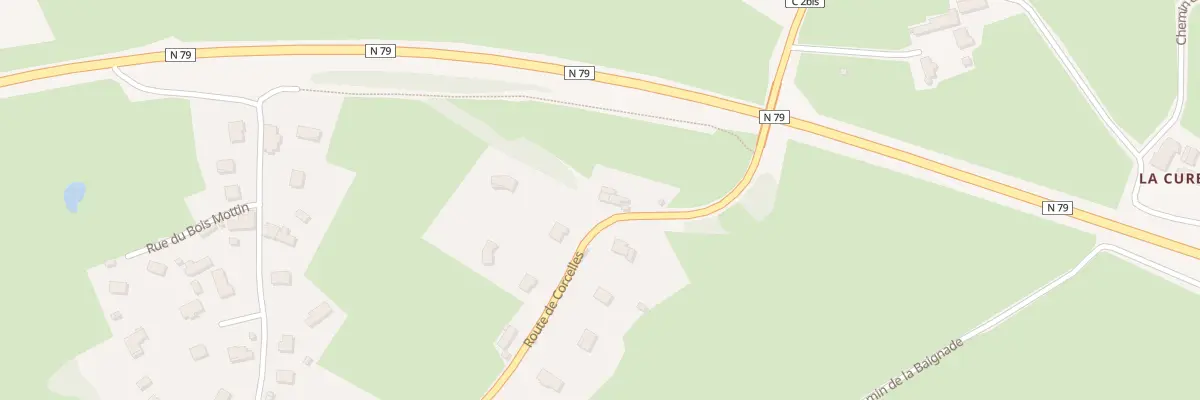 Plan du 33 Rte de Corcelles à Charolles