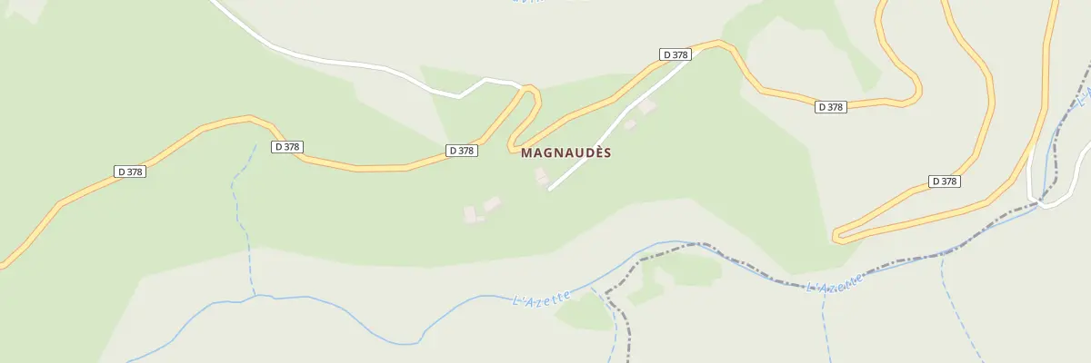 Plan du 5034 Magnaudes à Arcens
