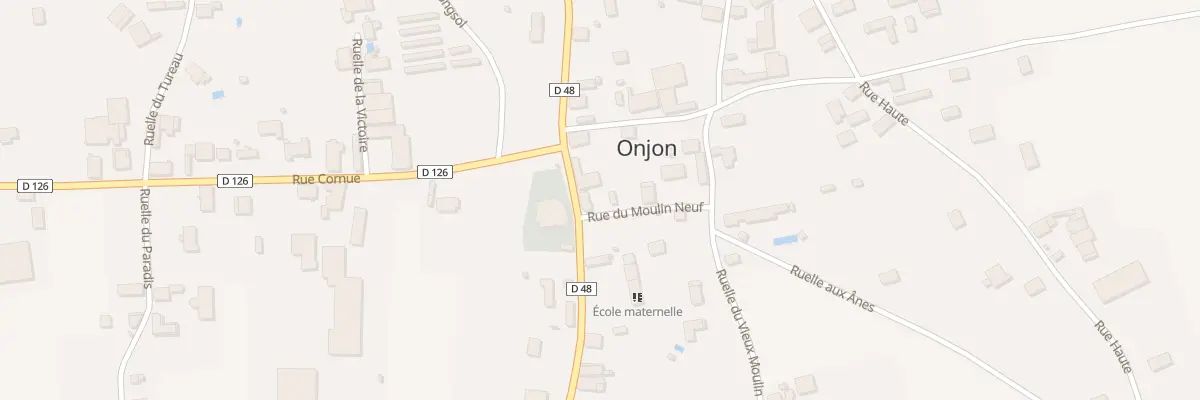 Plan du 1 Rue du Moulin Neuf à Onjon