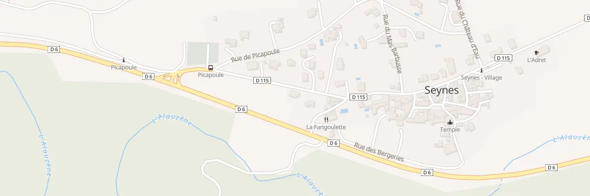 Plan du 192 Rte des Cévennes à Seynes