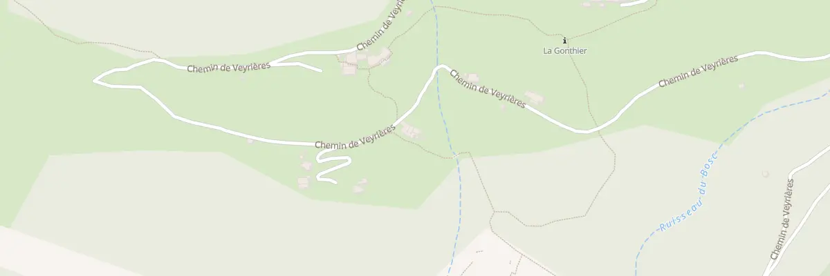 Plan du 1205 Che de Veyrières à Chirols