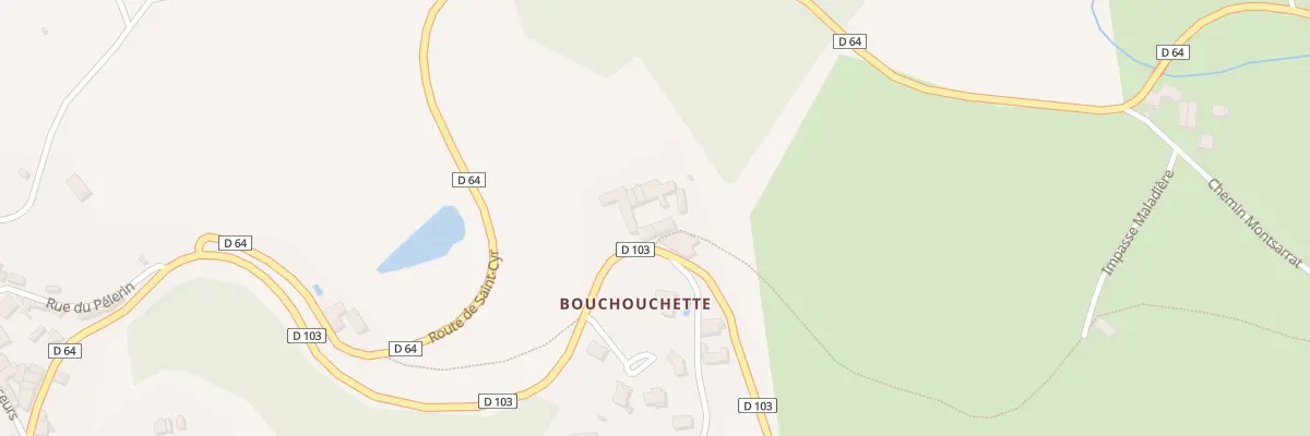 Plan du 5384 A Bouchouchette à Sainte-Colombe-sur-Gand