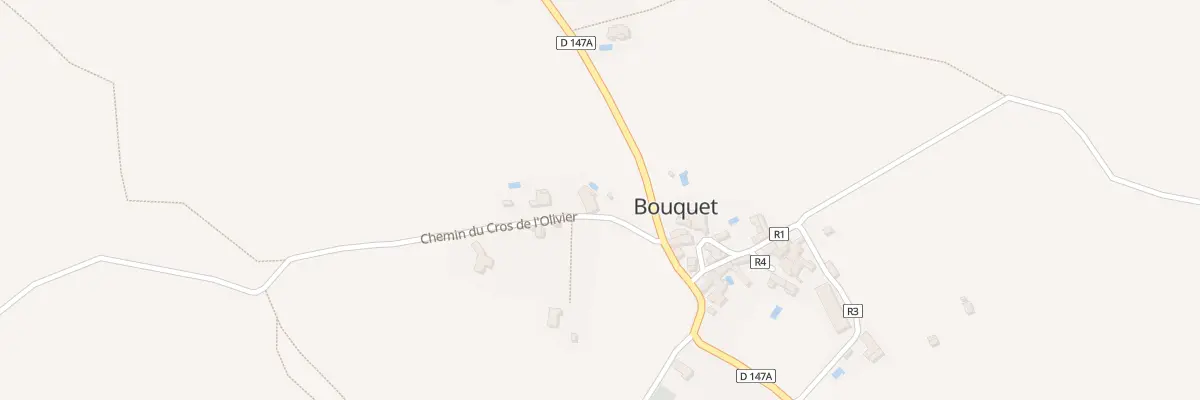 Plan du 2 Che du Cros de l’Olivier à Bouquet