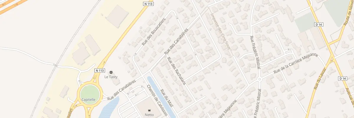 Plan du 14 Rue des Rachalans à Bernis