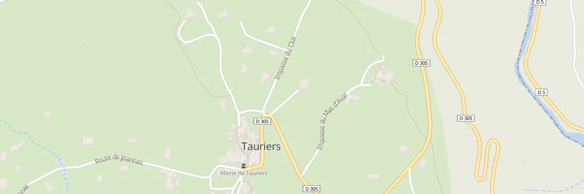 Plan du 5695 Le Mas d’Aval à Tauriers