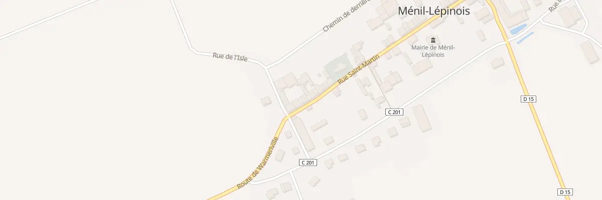 Plan du 32 Rue Saint Martin à Ménil-Lépinois